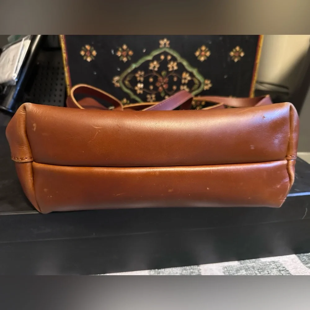 Portland Leather Brown Leather Tote Bag
